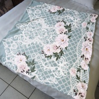 Print with Passion Lace and Roses Lap Fleece Blanket Photo