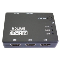 Digital World DW-HDMI Switch 3D Intelligent 3 to 1 Port Switcher With IR Remote Photo