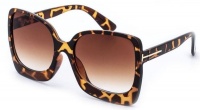 You & I Ladies Classic Tortoise shell Sunglasses - Gold Photo