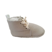 Pitta-Patta Soft genuine RSA Leather Baby Shoes Vellie Ankle Boot Stone Photo