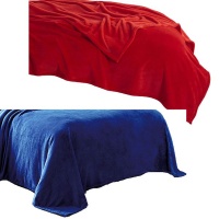Sweet Home Silky - Flannel Blanket - 2 Pieces Value Pack - Multiple colour Photo