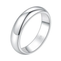 Silver Designer Plain Band Ring Photo