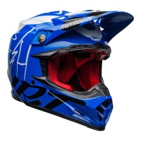 Bell Helmets BELL - Moto 9 Carbon Flex - FASTHOUSE Day In The Dirt Offroad/MX Helmet - Blue/White Photo