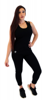 Shameless Persistence SP - 2 Piece Gym & Fitness Black Full Top & Tights Set Photo
