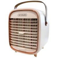 Portable Retro Chic Air Cooler Fan with Spray and Mist Humidifier Photo