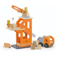 Viga - Crane Lift with Dump Truck Set Photo