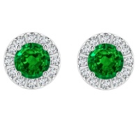 Civetta Spark Rachel Studs-With Swarovski Emerald Crystal Photo