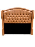 Decorist Home Gallery Diva - Brown Leather Headboard Queen Size Photo