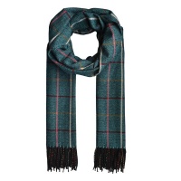 Lily & Rose Fine Checkered Print Tasselled Scarf Photo