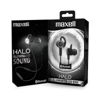 Maxell EB-BT HALO Bluetooth In-Ear BUDS - Black Photo