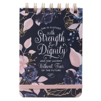 Christian Art Gifts Strength & Dignity - Wirebound Notepad Photo