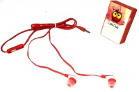 Cutsie Cartoon in-Ear Wired Earphones - Red Photo