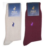 Polo Mercerized Cotton Designer Socks - 2 Pack Photo