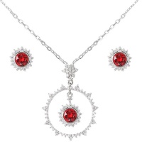 Civetta Spark Sunshine Jewellery Set- Swarovski Ruby Crystal Photo