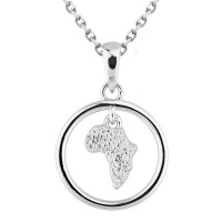 Circle of Life African Pendant in Silver Photo