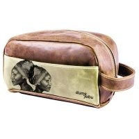 Dumi Jabu Genuine Leather Toiletry or Cosmetic bag | African Queen Photo