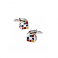 OTC Rubics Cube Style Pair of Cufflinks - Mens Gift Photo