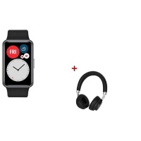 Huawei Fit Watch Bundled with Bluetooth Headset - Black Photo
