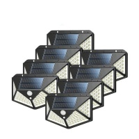 8 piecesS 100 LED Outdoor Solar Powered Light With Motion Sensor Photo