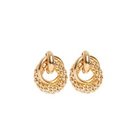 Quiz Ladies Gold Double Hoop Earring - Gold Photo