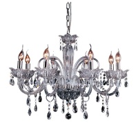 Zebbies Lighting - Imperial - Crystal and Chrome Chandelier Photo