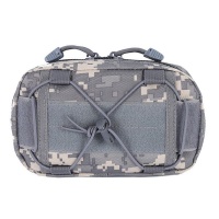 Outdoor Survival Military Tactical Molle Waist Bag Admin Map Pouch - Khaki Photo