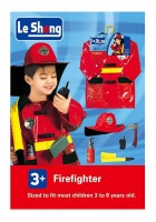 Fireman Role Play Costume Set with Hosepipe and Accessories Photo