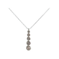 Long Pendent Necklace 925 Sterling Silver Photo
