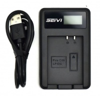 Canon Seivi LCD USB Charger for LP-E10 Battery Photo