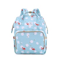 Mummy Maternity Nappy Bag Large Capacity Baby Travel Backpack - Light Blue Photo