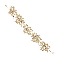 Adoria flexible bridal crystal hairband - gold Photo