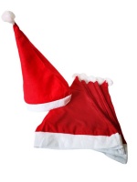Umlozi 6 x Christmas Hats - Santa Hats with Poms Photo