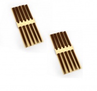 Kimble Luxury Reusable Japanese Bamboo Wood Chopsticks - 10 Pairs Photo