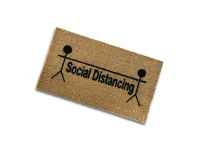 Matnifique Natural Coir Doormat - Social Distancing Photo