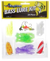 Kingfisher Fresh Water Bass 24 Piece Fishing Lure Kit Photo