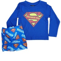 Superman-Birthday T-shirt-Long sleeve-Kids-Neck Gaiter - Royal blue - Boys 5-6 years Photo