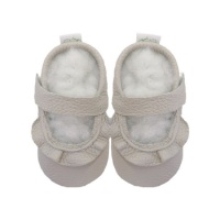 Pitta-Patta Soft genuine RSA Leather Baby Shoes Mary Jane Frill Sand Photo