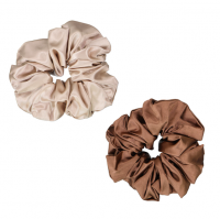 Dear Deer Super Sized Scrunchies - Coffee and Latte Pack of 2 Photo
