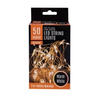 LED String Lights - Static - Battery Operated - Cool White - 20 Lights - 2m Photo