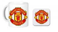 Graceful Accessories Manchester United Mug and Wooden Coaster Set Photo
