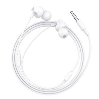 Unbranded One-Button Control With Microphone Earphone 3.5mm For Samsung Huawei. White Photo