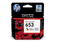 HP 653 Tri-Color Ink Advantage Cartridge Photo