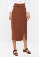 Glamorous Women's Midi slit skirt - rust Photo