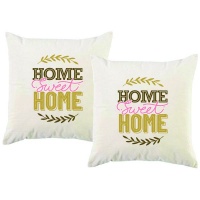 PepperSt - Scatter Cushion Cover Set - Home Sweet Home with Pink Photo