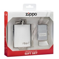 Zippo Lighter Flask & Lighter Gift Set Photo
