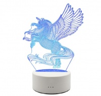Spoonkie 3D LED: Unicorn Optical Illusion Lamps Light - Smart Touch - Remote Photo