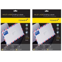 45 Up 6 Up Label A4 Sized Self Adhedive Laser Jet Labels - 2 Packs Photo