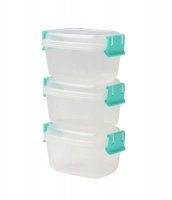 Gizmo Food Storage Clip Container - 250ml - Set of 3 Photo