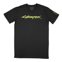 JINX Cyberpunk 2077 - Logo Men's Black T-Shirt Photo