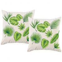 PepperSt - Scatter Cushion Cover Set - Green Leaves Photo